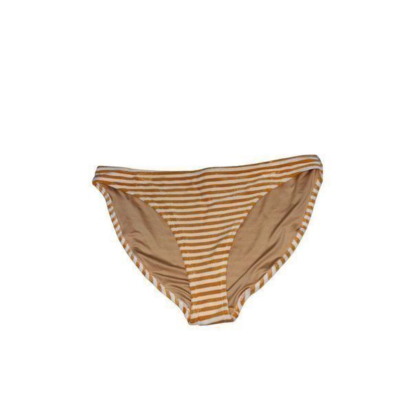 Old Navy Womens Bikini Bottom Orange Stripes Stretch Elastic Waist Xl